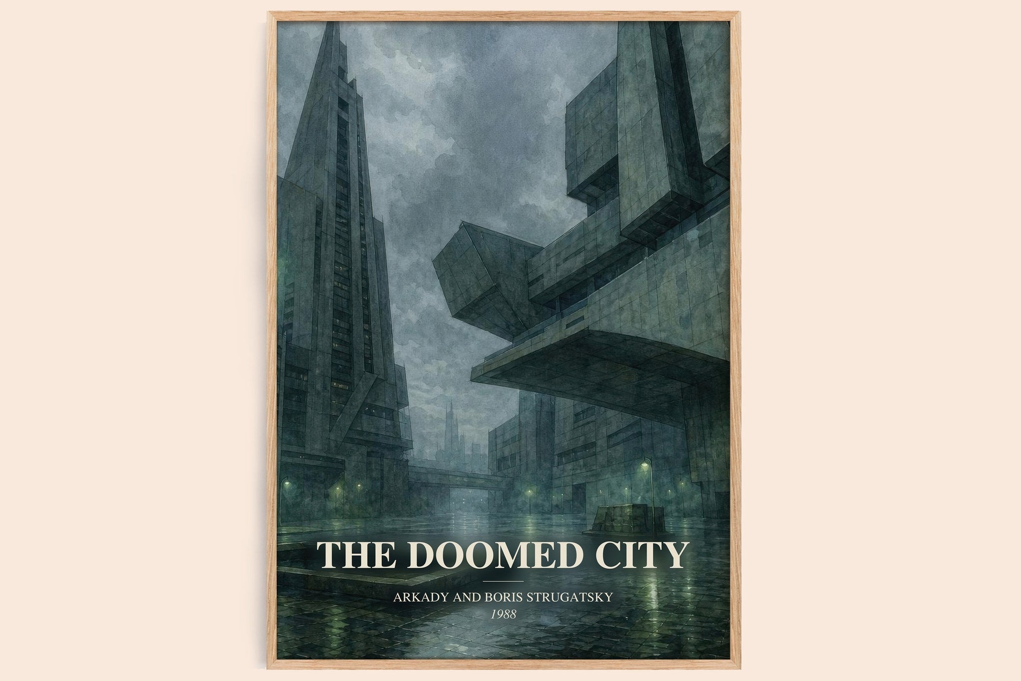 Doomed City Book Watercolour Illustration by A. Strugatsky