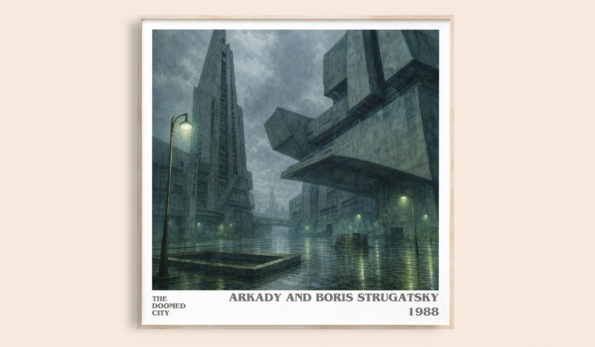 The Doomed City Literary Art Print by Arkady and Boris Strugatsky