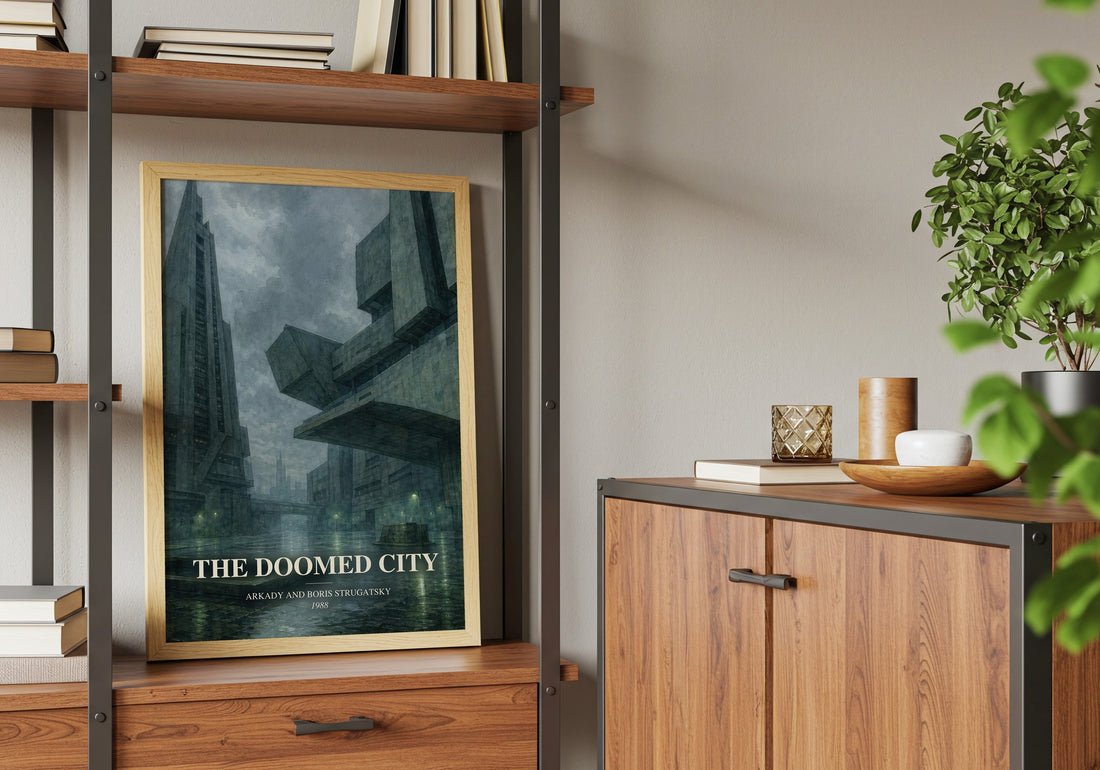 The Doomed City book watercolour illustration paper finish options – matte satin gloss