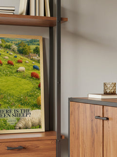 Where is the green sheep? book watercolour illustration paper finish options – matte satin gloss