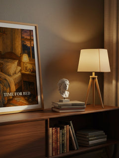 Time for Bed watercolour print on bookshelf – Mem Fox fan gift