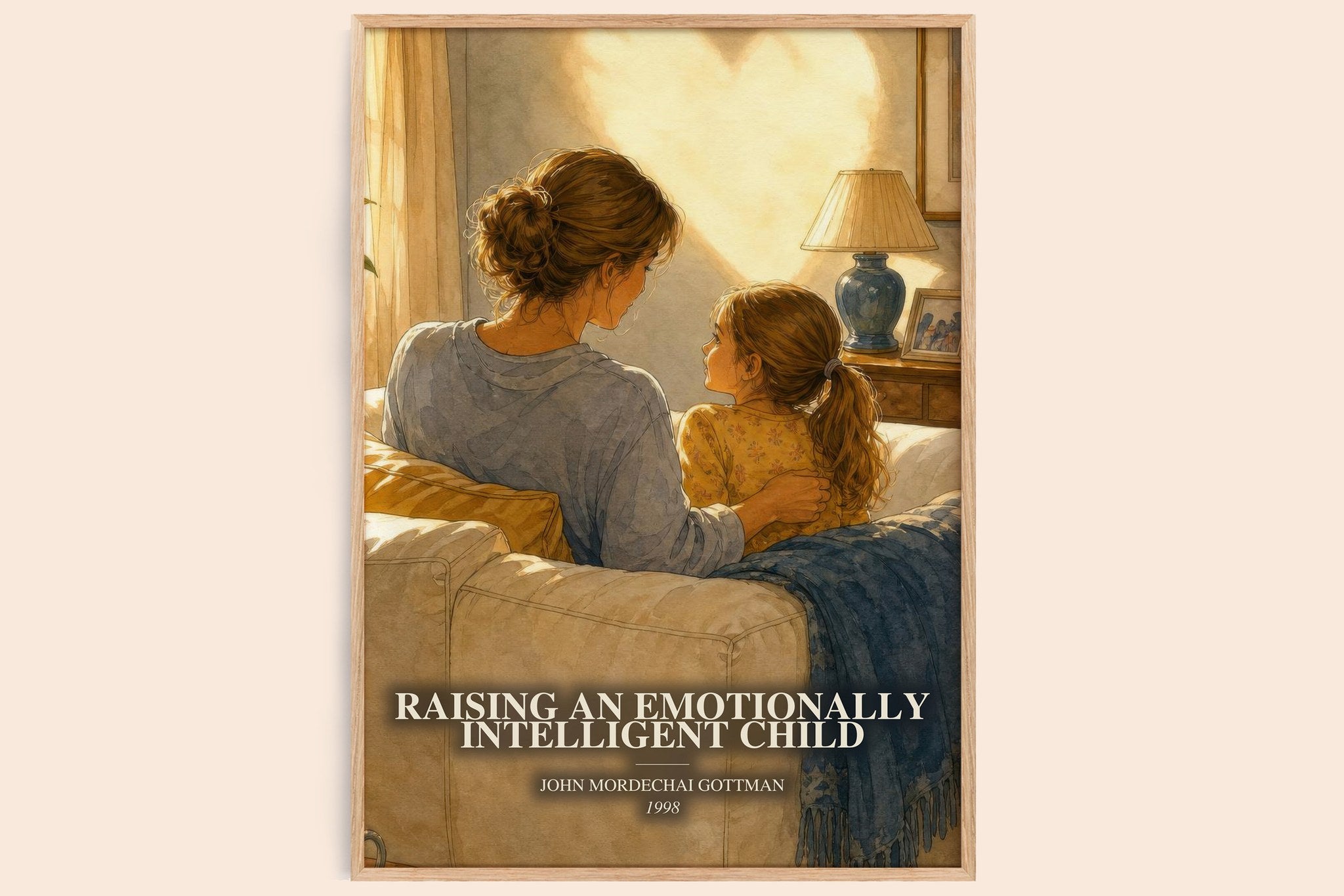 Raising an emotionally intelligent child Book Watercolour Illustration by John Mordechai Gottman
