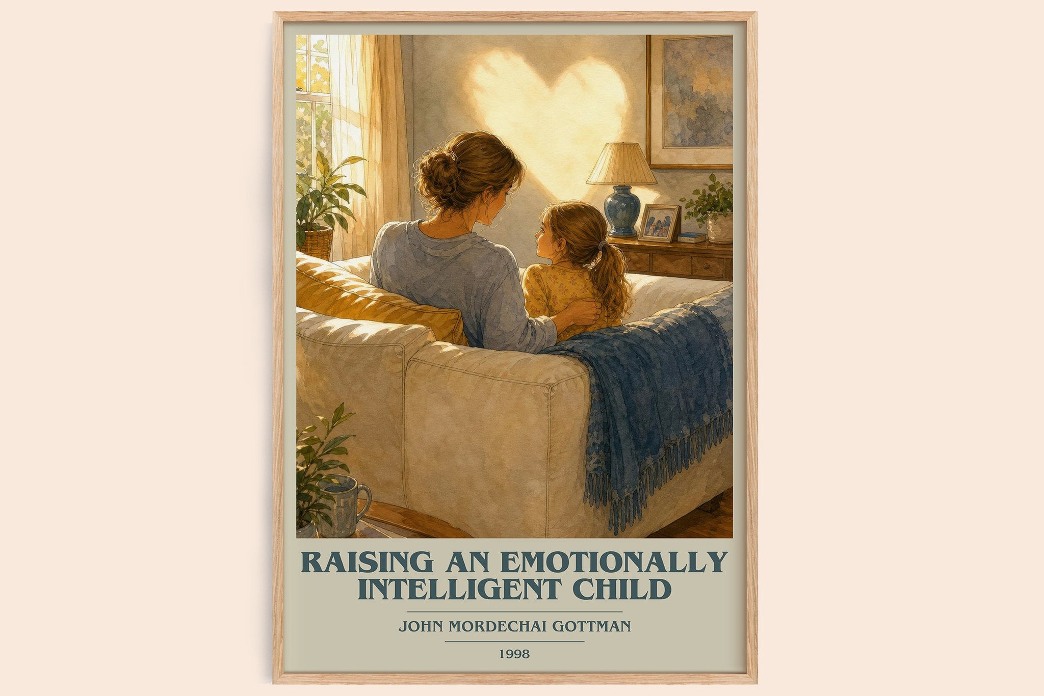 Raising an emotionally intelligent child Book Cover Poster by John Mordechai Gottman
