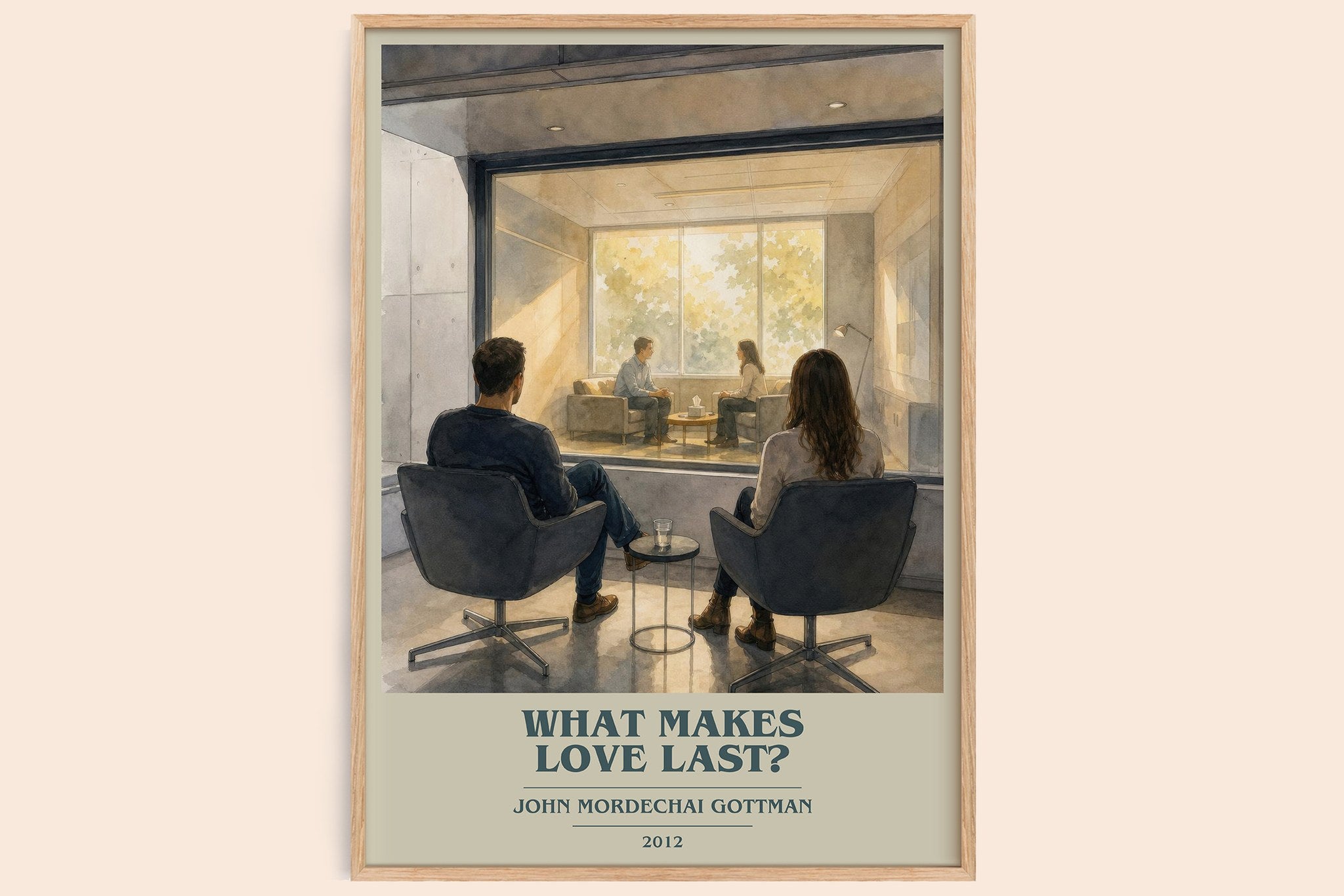 What makes love last? Book Cover Poster by John Mordechai Gottman