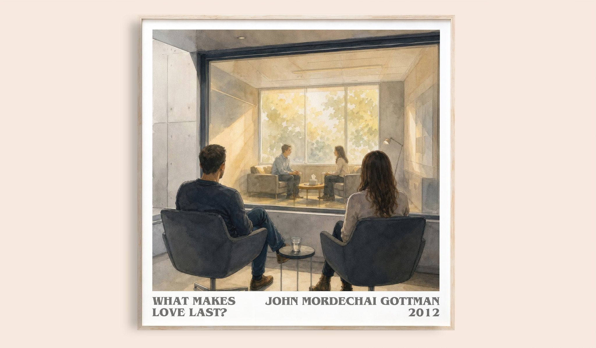 What makes love last? Literary Art Print by John Mordechai Gottman