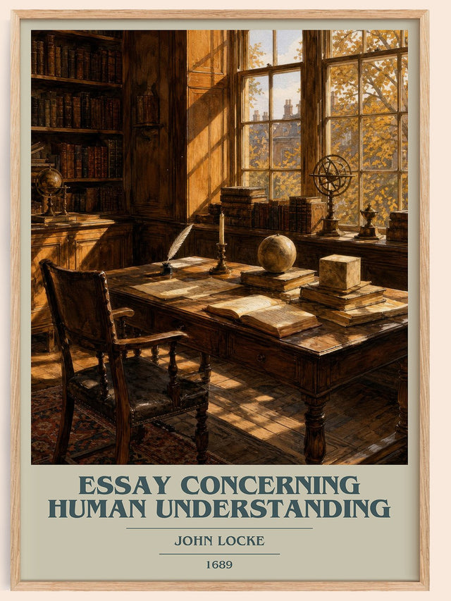 Essay concerning human understanding Book Cover Poster by John Locke
