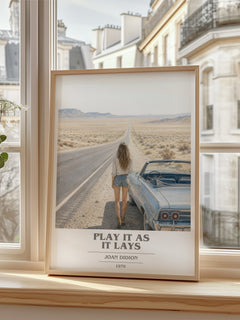 Play It as It Lays book cover poster colour and style options – Joan Didion book art