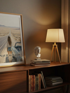 Play It as It Lays watercolour print on bookshelf – Joan Didion fan gift