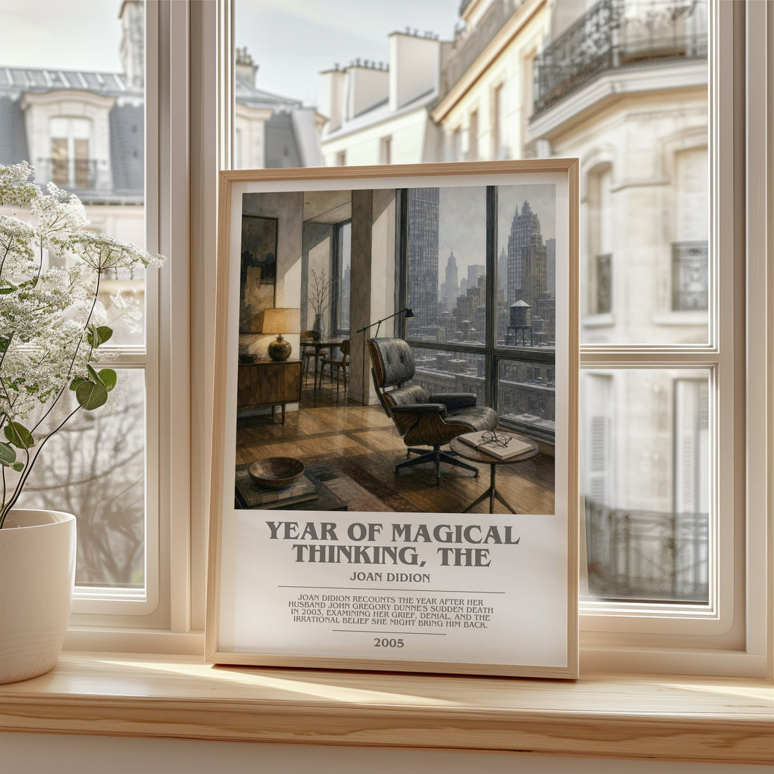 Year of Magical Thinking, The bookish poster colour and style options – Joan Didion book art