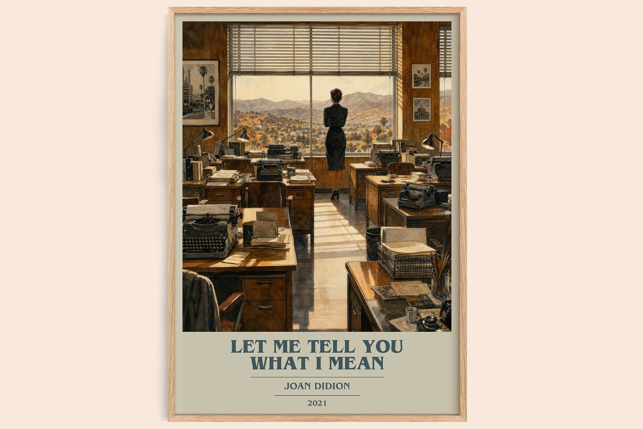 Let Me Tell You What I Mean Book Cover Poster by Joan Didion