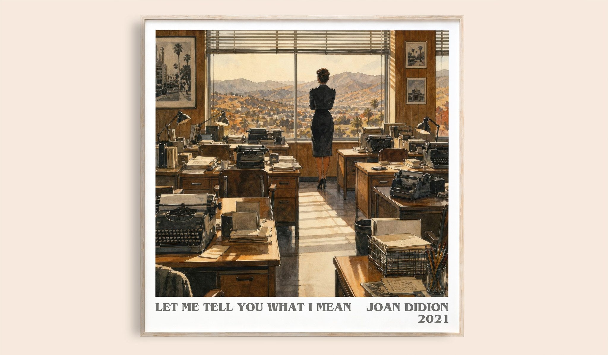 Let Me Tell You What I Mean Literary Art Print by Joan Didion