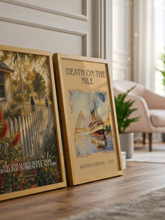 Scandalous Seduction (Harlequin Presents, No 1589) watercolour print framed by window – literary home decor