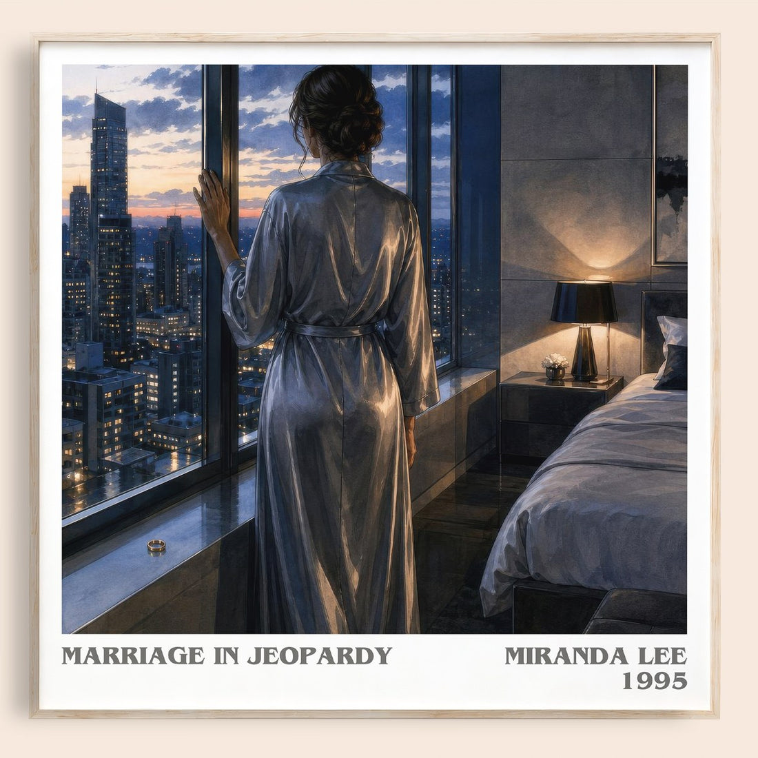 Marriage In Jeopardy literary book poster by Miranda Lee – framed literary art print
