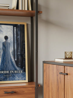 The Bride In Blue book watercolour illustration paper finish options – matte satin gloss
