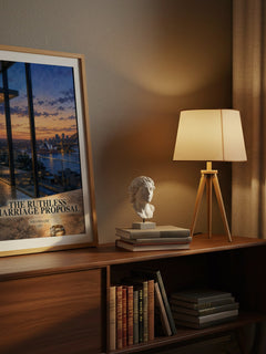 The Ruthless Marriage Proposal watercolour print on bookshelf – Miranda Lee fan gift