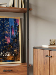 The Bonfire of the Vanities book watercolour illustration paper finish options – matte satin gloss