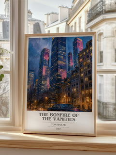 The Bonfire of the Vanities book cover poster colour and style options – Tom Wolfe book art