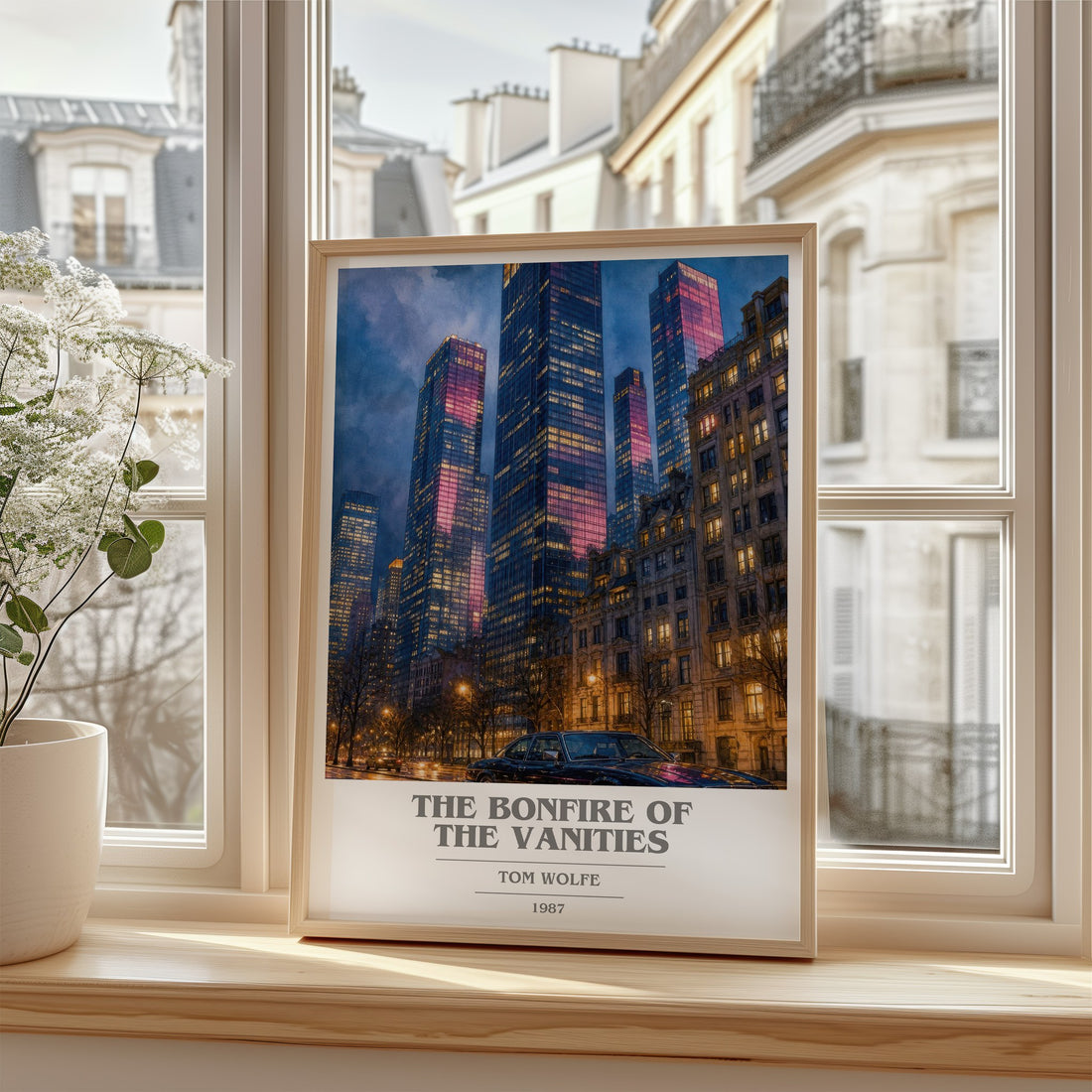 The Bonfire of the Vanities book cover poster colour and style options – Tom Wolfe book art