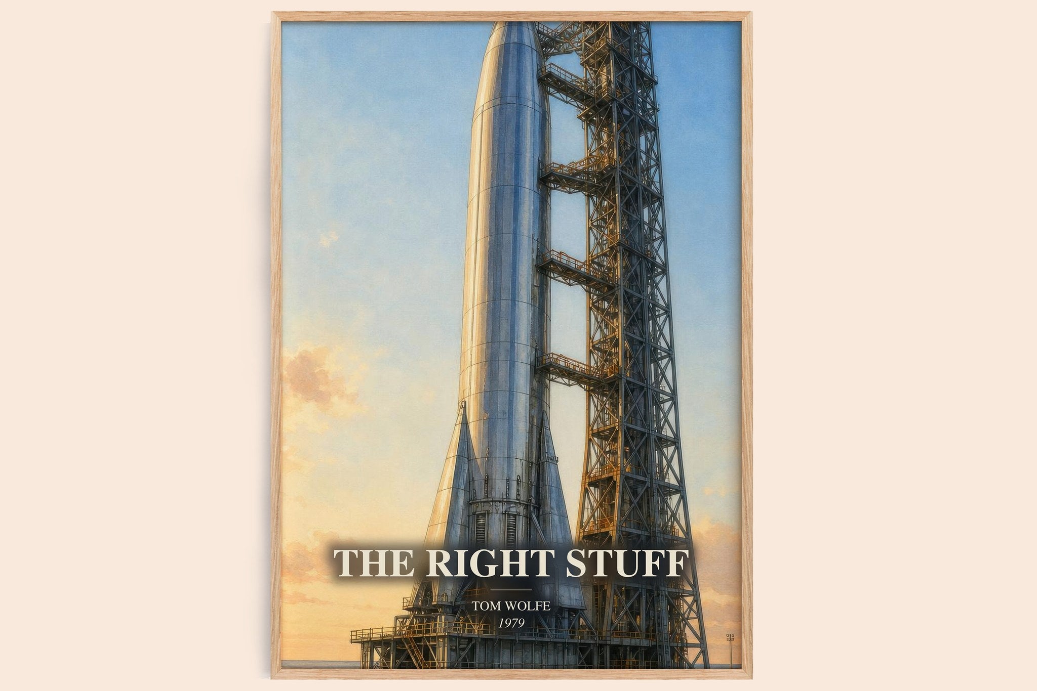 The Right Stuff Book Watercolour Illustration by Tom Wolfe