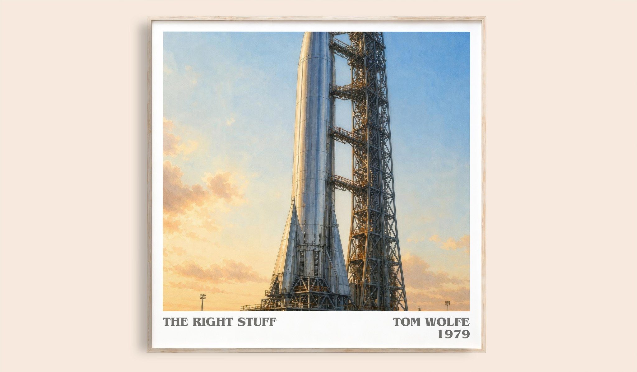 The Right Stuff Literary Art Print by Tom Wolfe