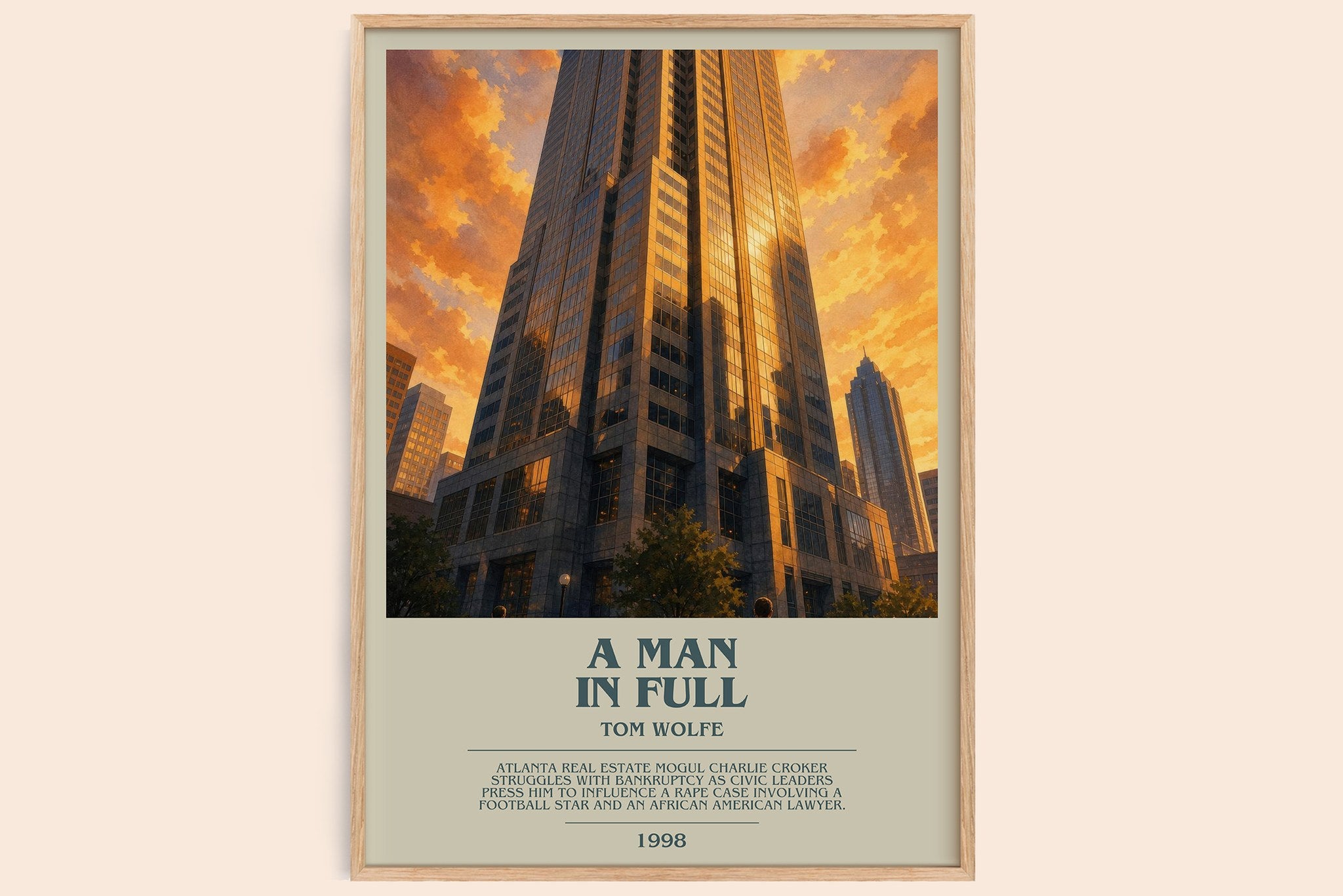 A Man in Full Bookish Wall Art by Tom Wolfe