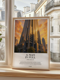 A Man in Full bookish poster colour and style options – Tom Wolfe book art