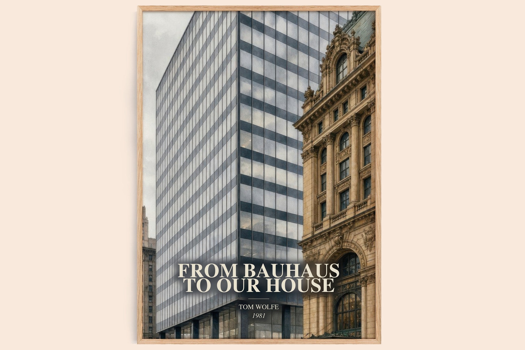 From Bauhaus to our house Book Watercolour Illustration by Tom Wolfe