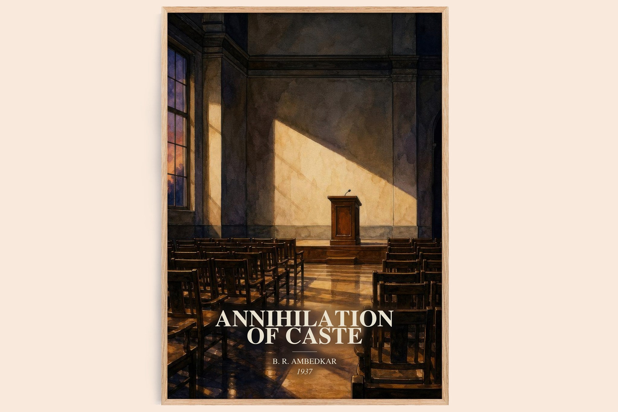 Annihilation of caste Book Watercolour Illustration by B. R. Ambedkar