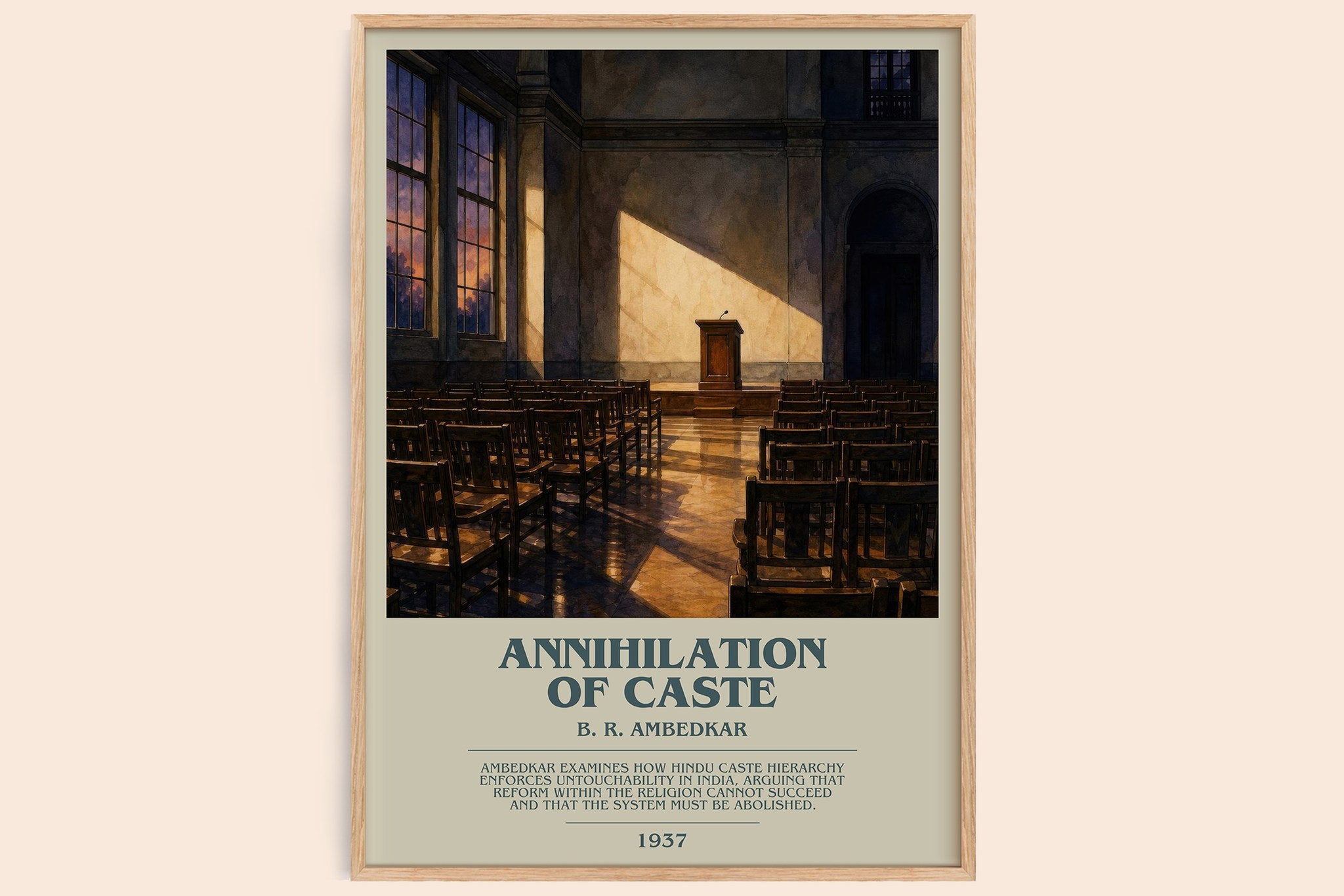 Annihilation of caste Bookish Wall Art by B. R. Ambedkar