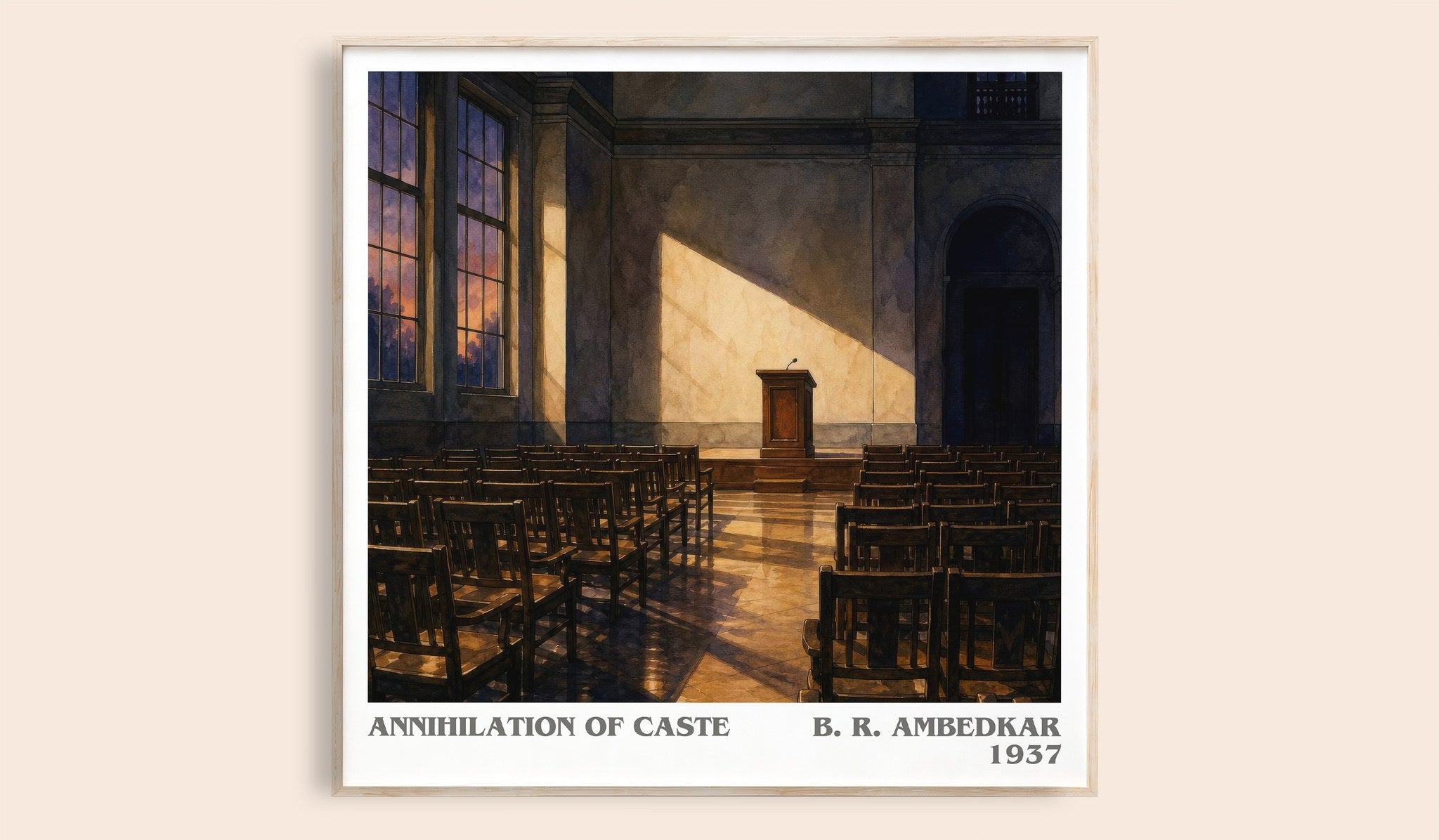 Annihilation of caste Literary Art Print by B. R. Ambedkar