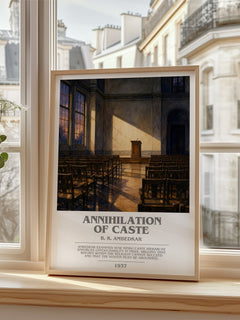 Annihilation of caste bookish poster colour and style options – B. R. Ambedkar book art