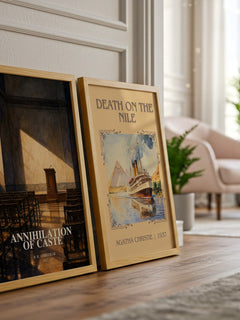 Annihilation of caste watercolour print framed by window – literary home decor