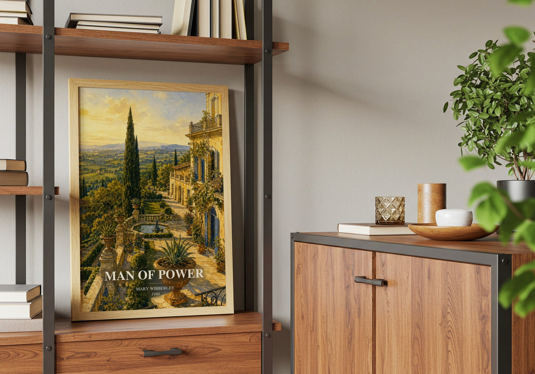 Man of power book watercolour illustration paper finish options – matte satin gloss