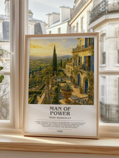 Man of power bookish poster colour and style options – Mary Wibberley book art