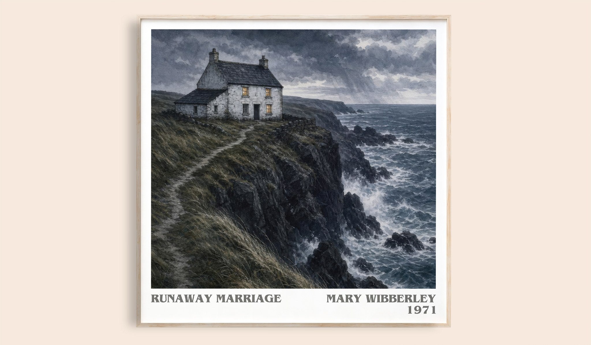 Runaway marriage Literary Art Print by Mary Wibberley