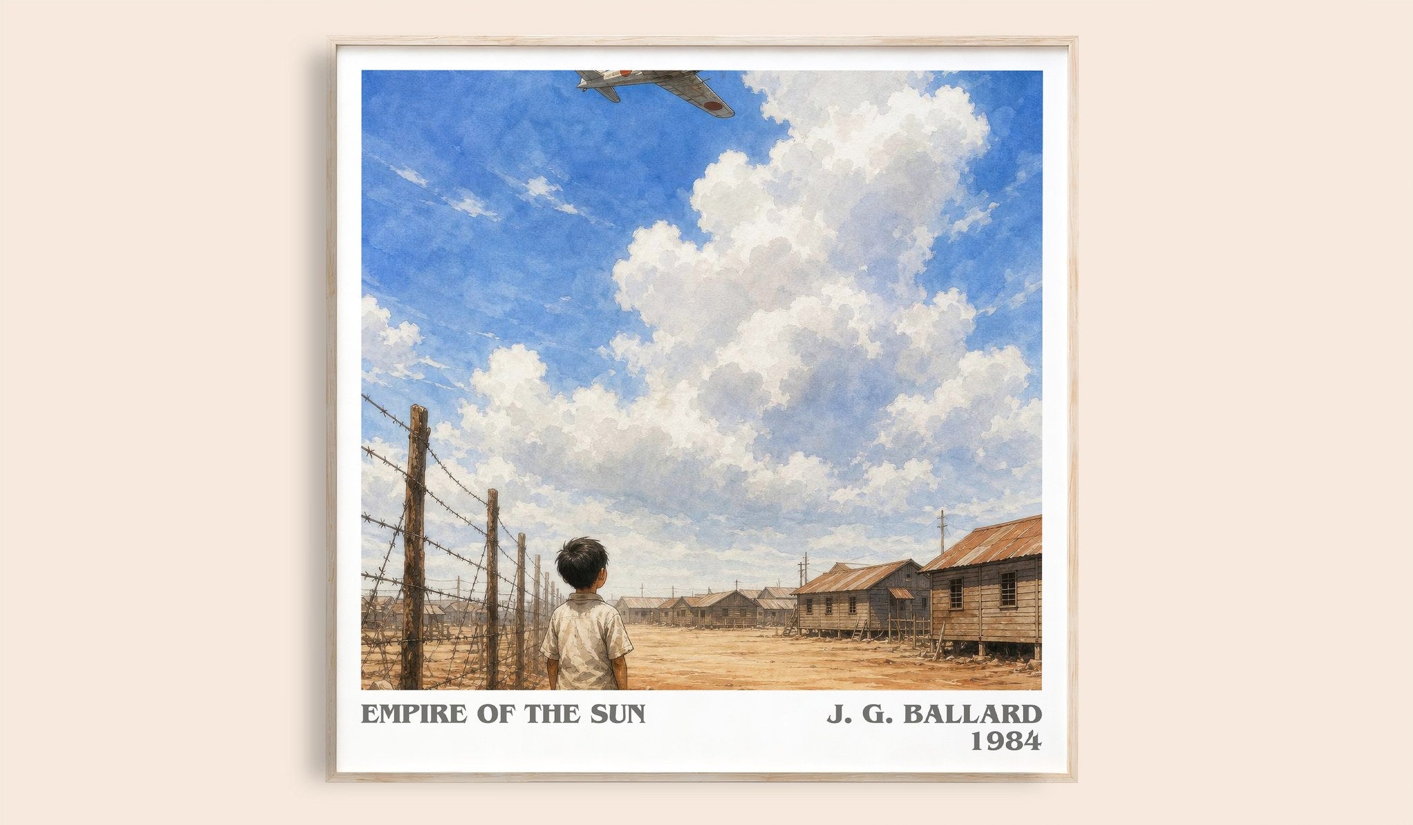 Empire of the Sun Literary Art Print by J. G. Ballard