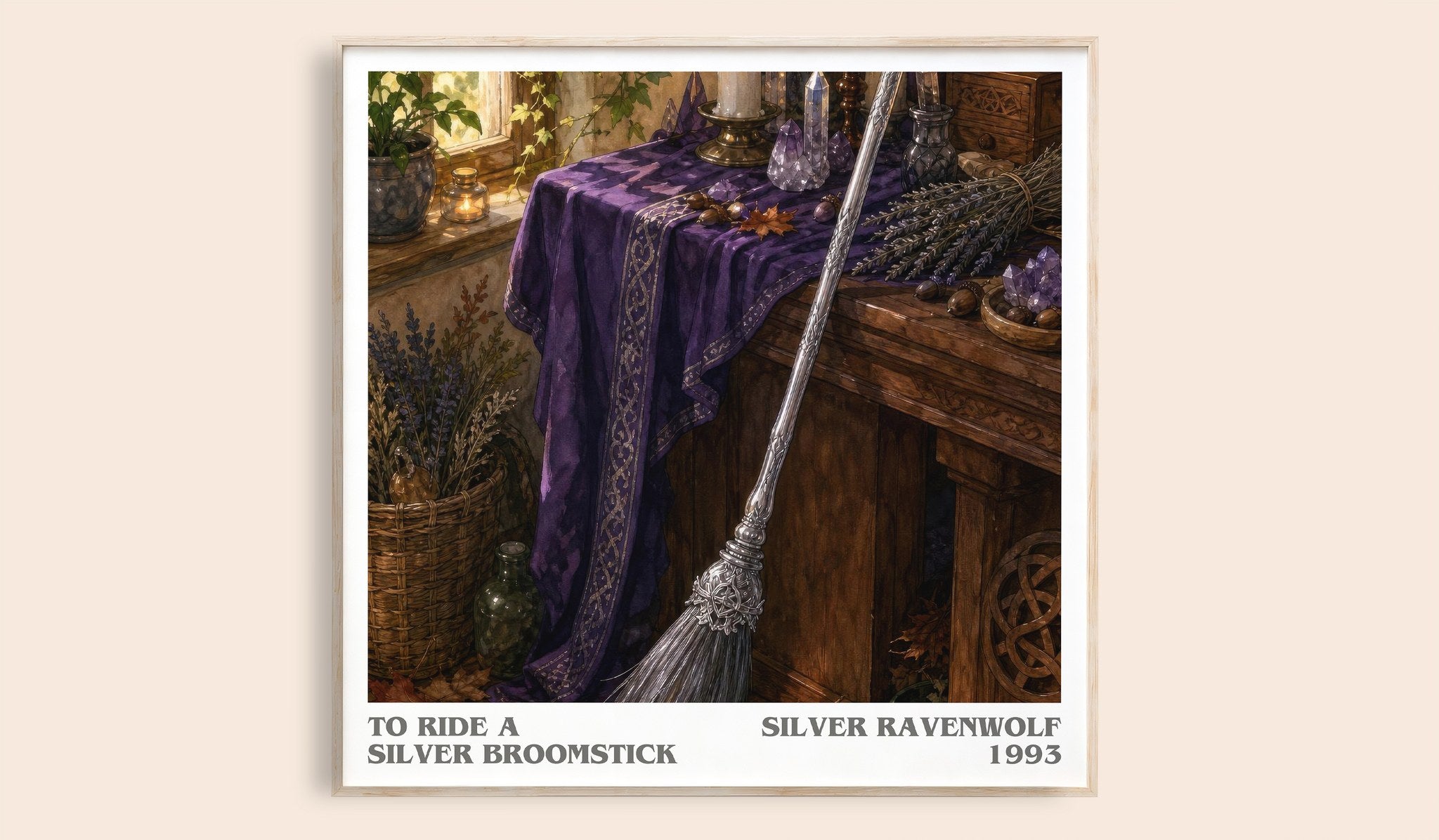 To ride a silver broomstick Literary Art Print by Silver Ravenwolf