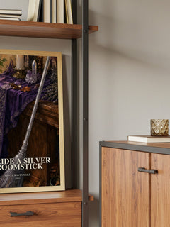 To ride a silver broomstick book watercolour illustration paper finish options – matte satin gloss