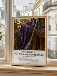 To ride a silver broomstick bookish poster colour and style options – Silver Ravenwolf book art