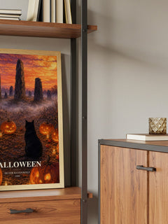 Halloween book watercolour illustration paper finish options – matte satin gloss