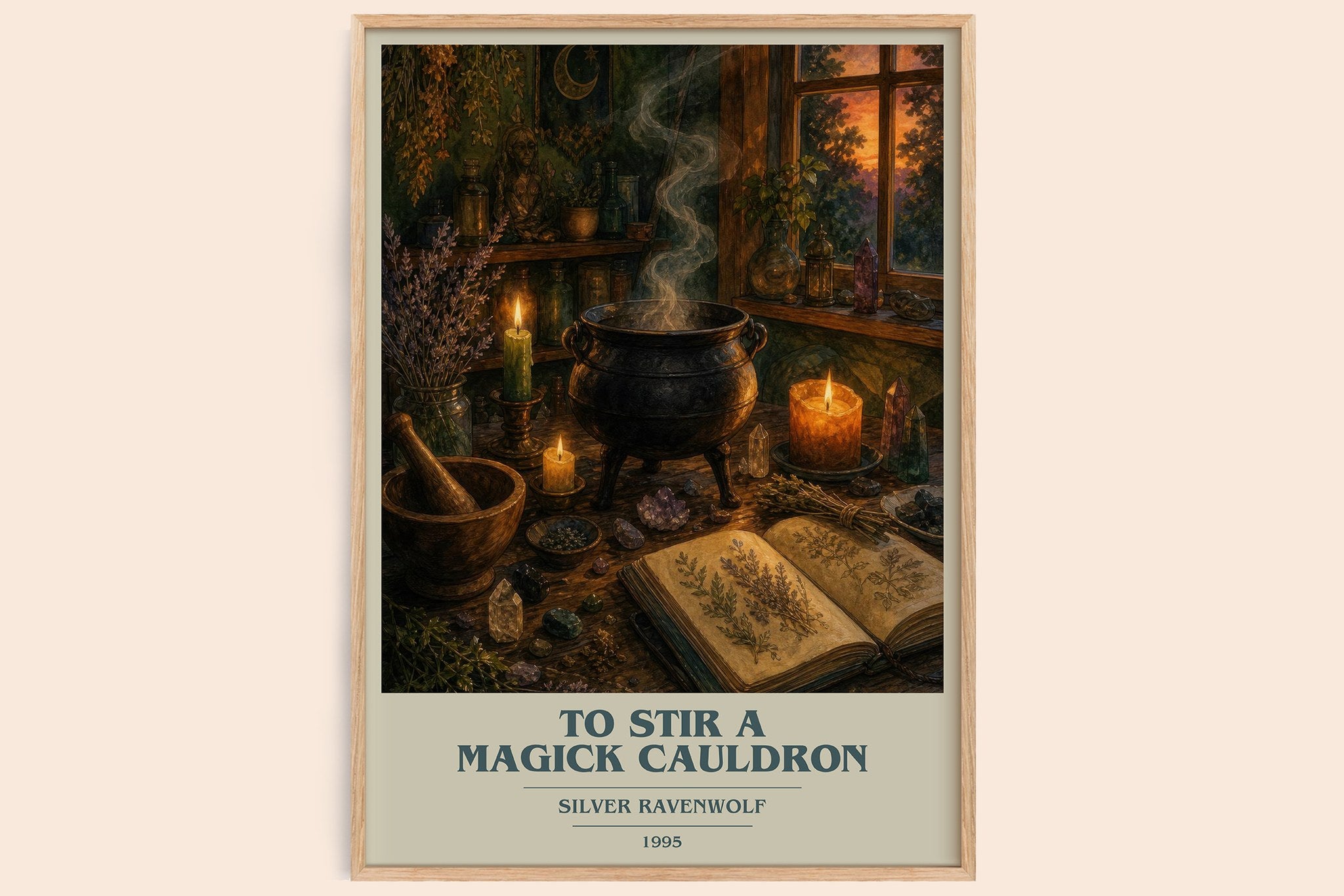 To Stir a Magick Cauldron Book Cover Poster by Silver Ravenwolf
