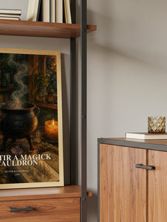 To Stir a Magick Cauldron book watercolour illustration paper finish options – matte satin gloss