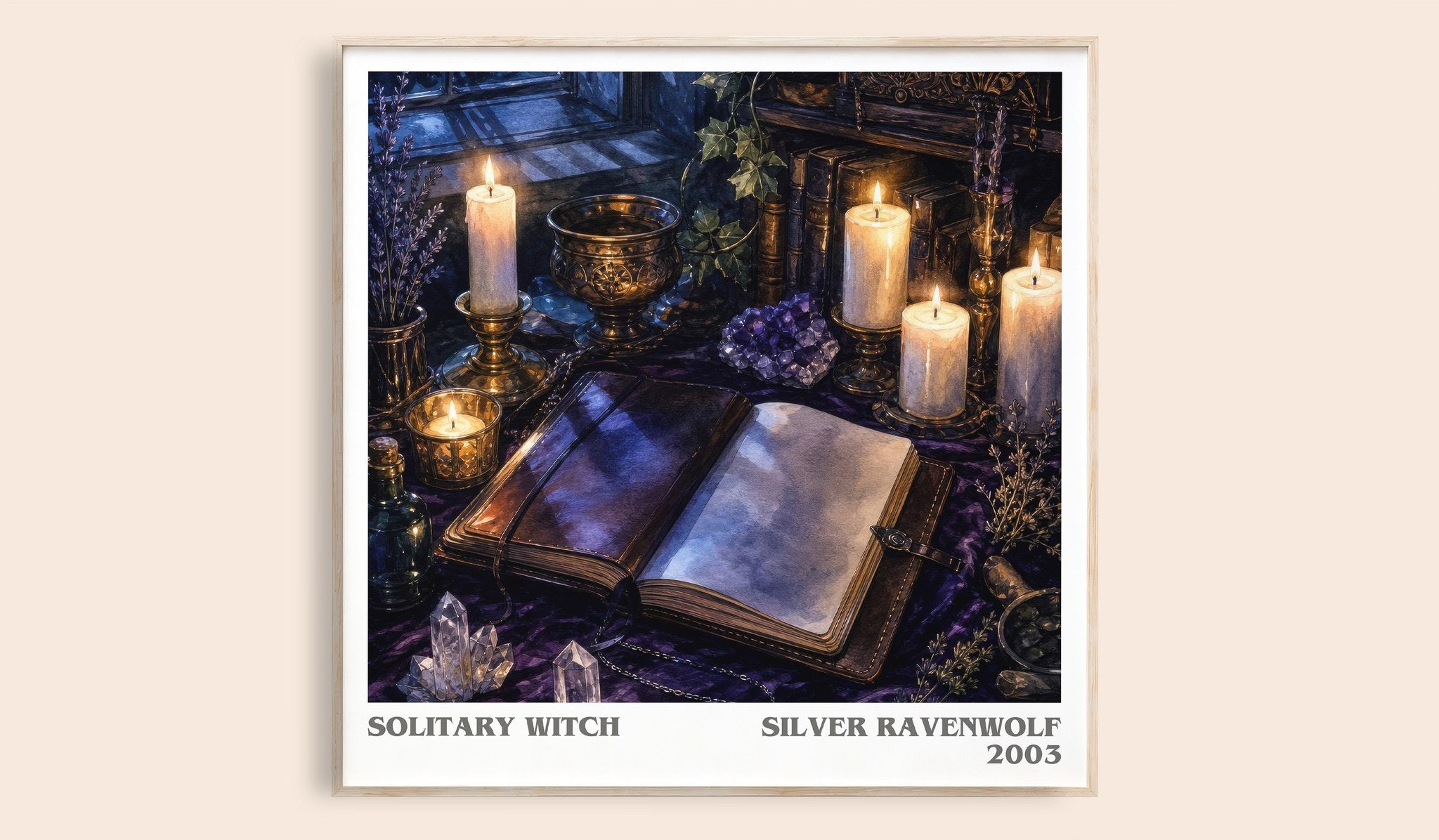 Solitary Witch Literary Art Print by Silver Ravenwolf