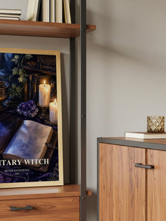 Solitary Witch book watercolour illustration paper finish options – matte satin gloss