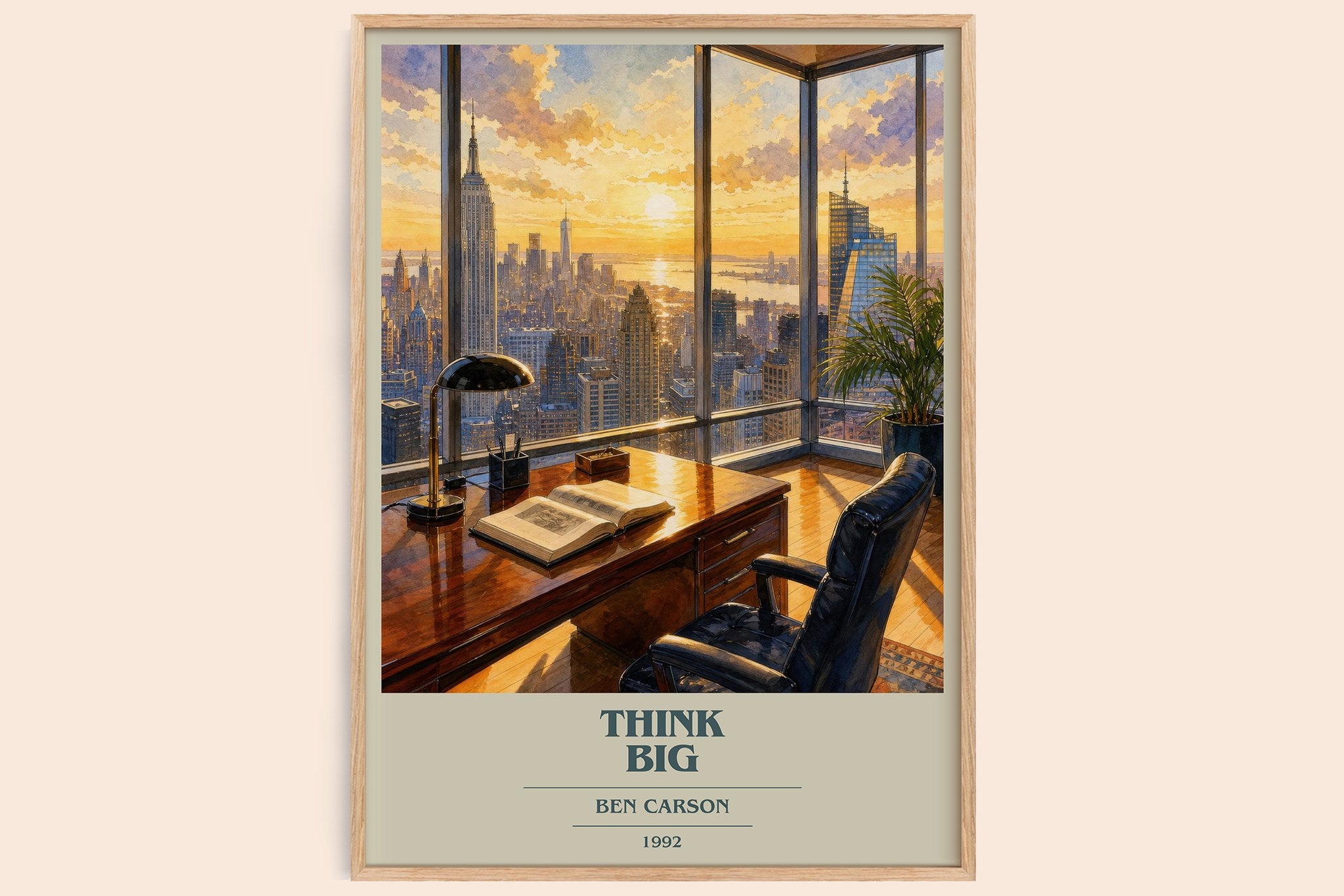 Think big Book Cover Poster by Ben Carson