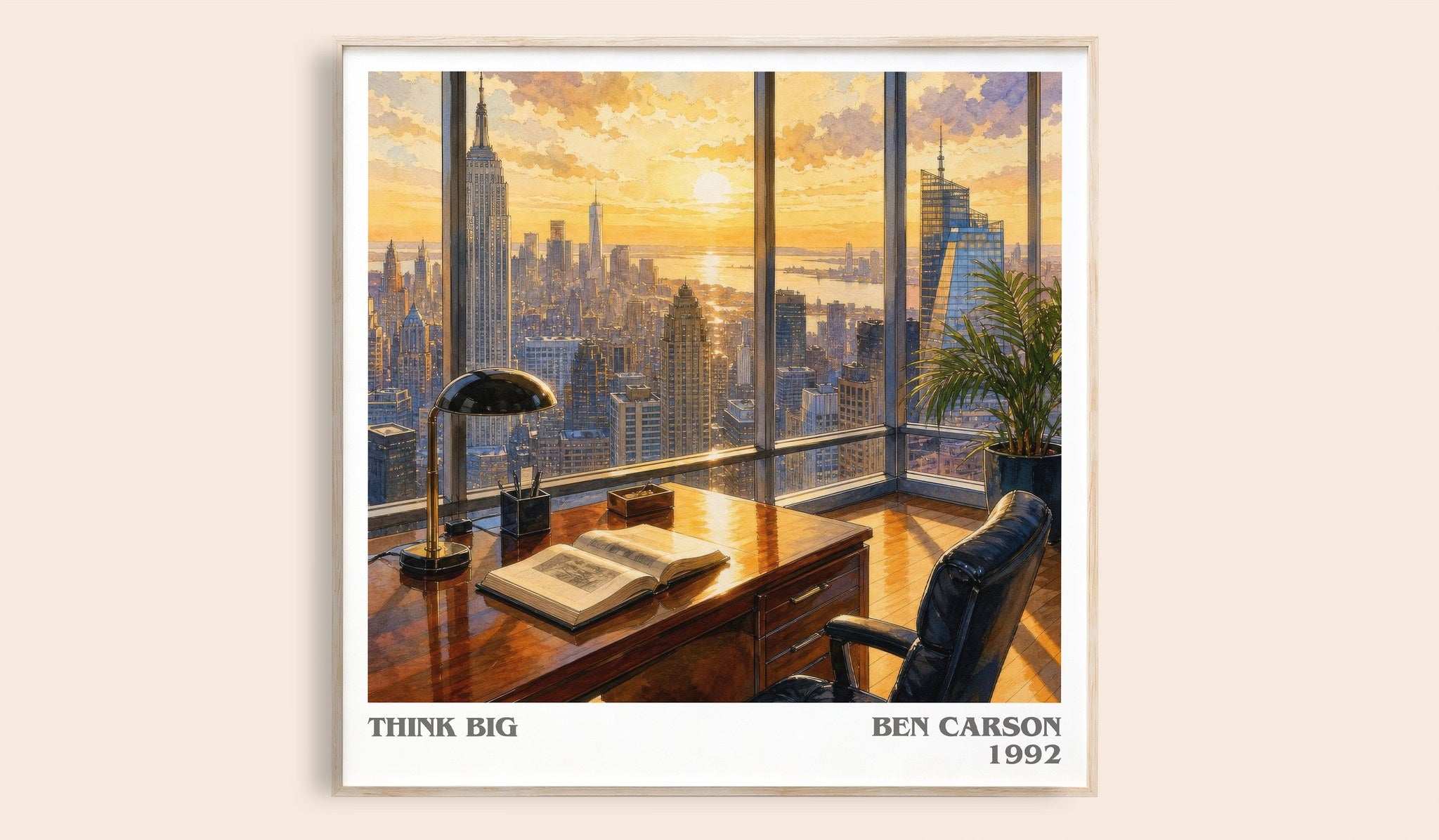 Think big Literary Art Print by Ben Carson