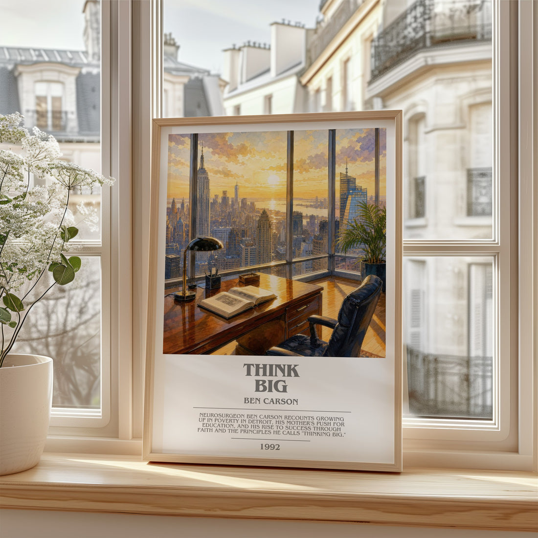 Think big bookish poster colour and style options – Ben Carson book art
