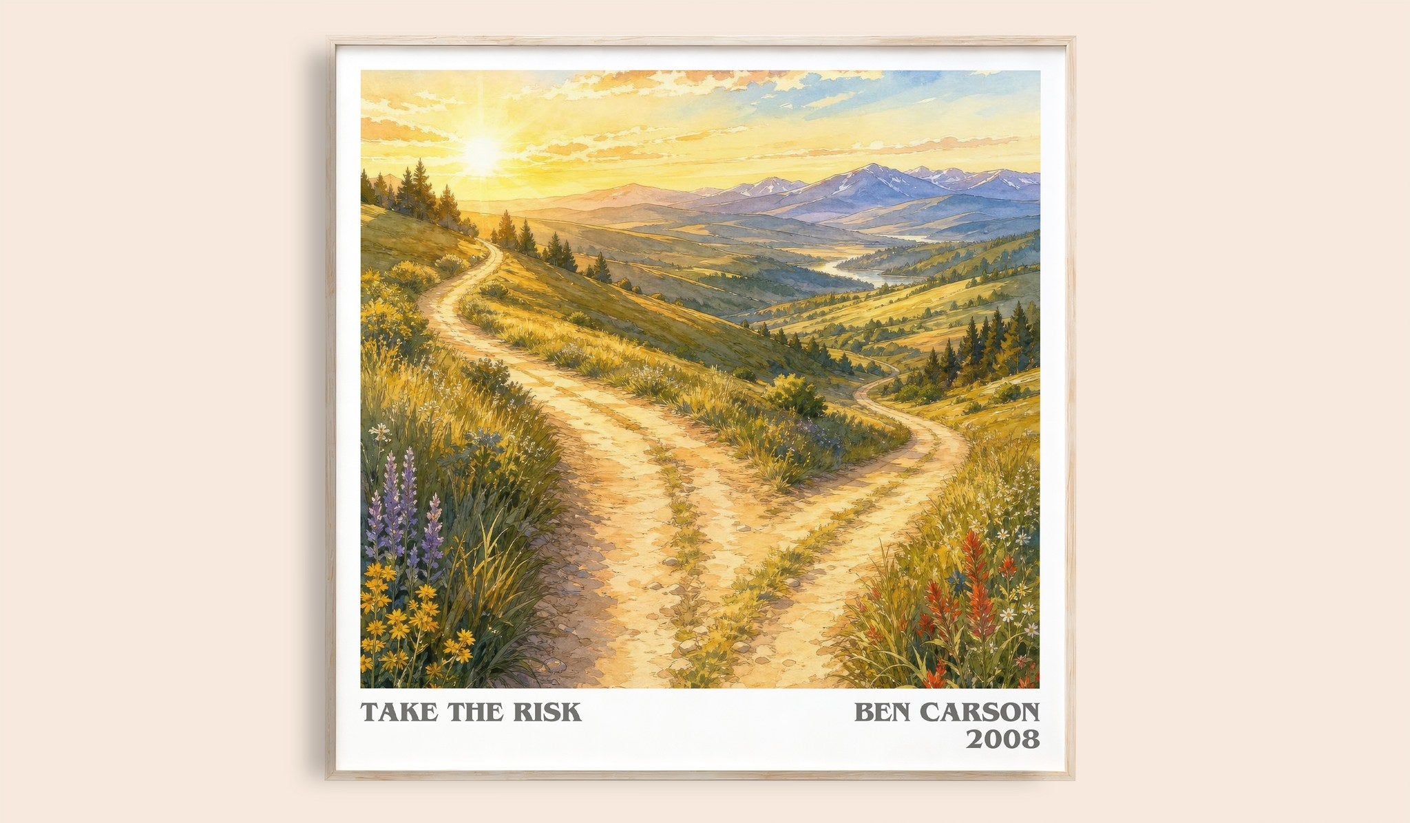 Take the risk Literary Art Print by Ben Carson