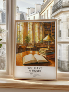 You Have a Brain book cover poster colour and style options – Ben Carson book art