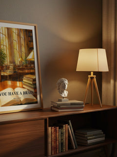You Have a Brain watercolour print on bookshelf – Ben Carson fan gift
